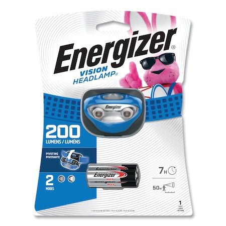 Energizer LED Headlight, 3 AAA Batteries (Included), Blue HDA32E
